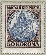 Koronás Madonna /stamp/