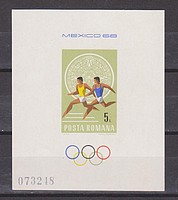 Sport,olimpia Vágott Blokk /bélyeg/