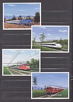 Vonat,mozdony Blokkok /bélyeg/