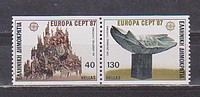Europa Vágott Alul,felül /stamp/