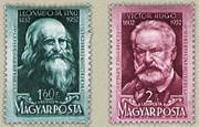 Leonardo Da Vinci És Viktor Hugo /stamp/