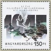 60 Éve Fejezodott Be Europában A II. Világháború /briefmarke/