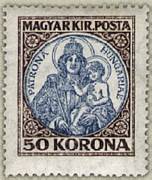 Koronás Madonna /briefmarke/