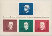 Adenauer Blokk /briefmarke/