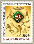 100 Éves Magyar Egyetemi Főiskolai Sportszövetség /bélyeg/
