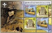 Europa 100 Éves A Cserkészmozgalom Blokk /bélyeg/
