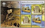 Europa 100 Éves A Cserkészmozgalom Blokk /briefmarke/