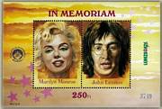 In Memoriam Marilyn Monroe John Lennon Emlékív /briefmarke/