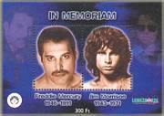 In Memoriam Freddie Mercury Jim Morrison Emlékív /briefmarke/