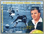 In Memoriam Puskás Ferenc 1927-2007 Emlékív /stamp/