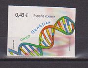 Genetika,tudomány,öntapadós /briefmarke/