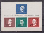 Adenauer Blokk /briefmarke/