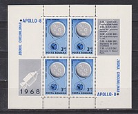 Apollo 8,űrkutatás Blokk /stamp/