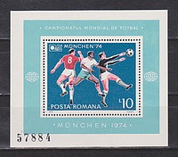 Sport,foci Blokk /stamp/