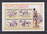 Cserkész,állat,elefánt  /stamp/
