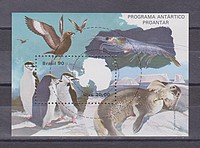 Antarktis,állat,madár Blokk /bélyeg/