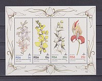 Virág,orchidea Blokk /briefmarke/