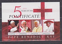 XVI Benedek Pápa Blokk /bélyeg/