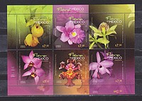 Orchidea,virág Blokk  /stamp/