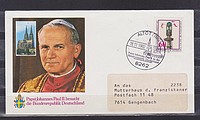  II János Pál Pápa Látogatása Altötting  /bélyeg/