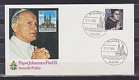 II János Pál Pápa Látogatása Fulda  /bélyeg/
