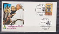 II János Pál Pápa Látogatása Mainz  /bélyeg/