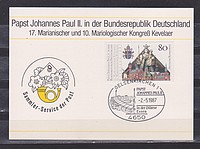 II János Pál Pápa Látogatása Gelsenkirchen /briefmarke/