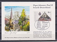 II János Pál Pápa Látogatása Essen  /stamp/