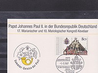 II János Pál Pápa Látogatása Bonn /bélyeg/