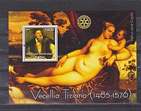 Festmény Tiziano Blokk /bélyeg/
