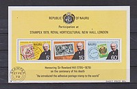 Rowland Hill Blokk /briefmarke/