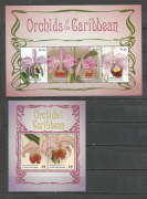 Virág,orchidea Blokk,kisiv /stamp/