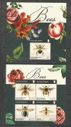 Virág,méh Kisiv,blokk  /bélyeg/