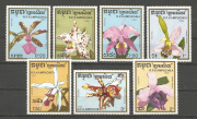 Virág,orchidea  /bélyeg/