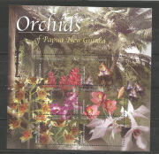 Virág,orchidea  /bélyeg/