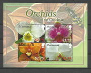 Virág,orchidea Blokk  /briefmarke/